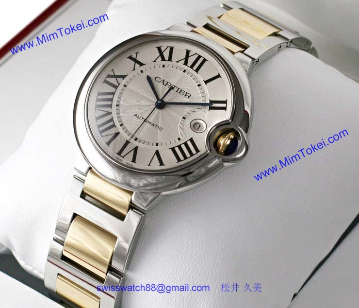 ブランド CARTIERカルティエ 時計コピー バロン ブルー ドゥ メンズ コンビ W69009Z3