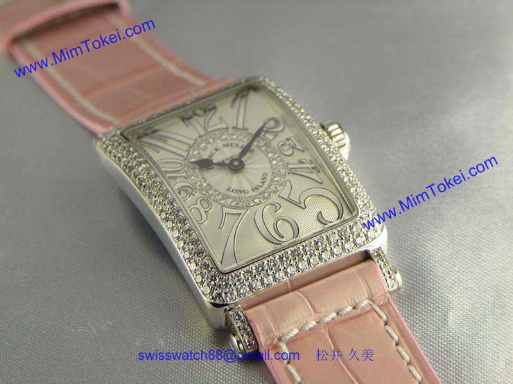 腕時計 コピー FRANCK MULLER フランクミュラー 激安 ロングアイランド 1Rダイヤモンド902QZDCD1RRELIEF