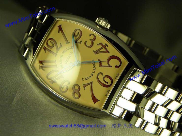 FRANCK MULLER フランクミュラー 時計 偽物 カサブランカ サハラ サーモンピンク 6850SAHA