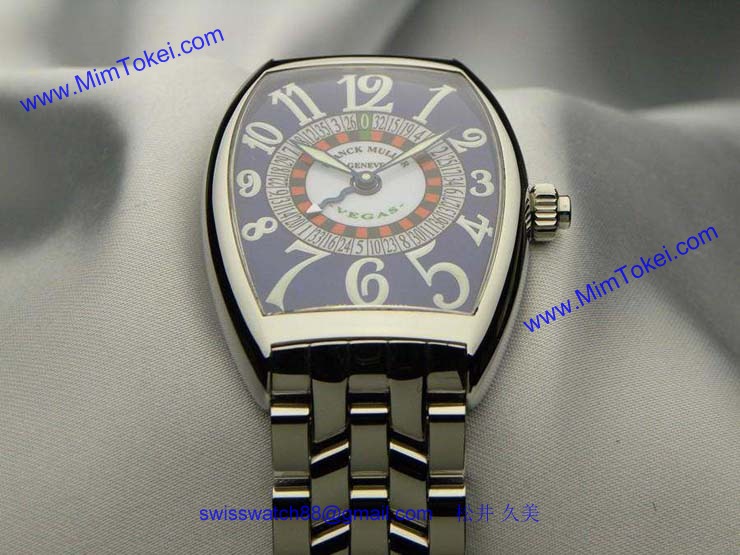 FRANCK MULLER フランクミュラー スーパーコピー時計 ヴェガス ブルーダイヤル 6850VEGAS