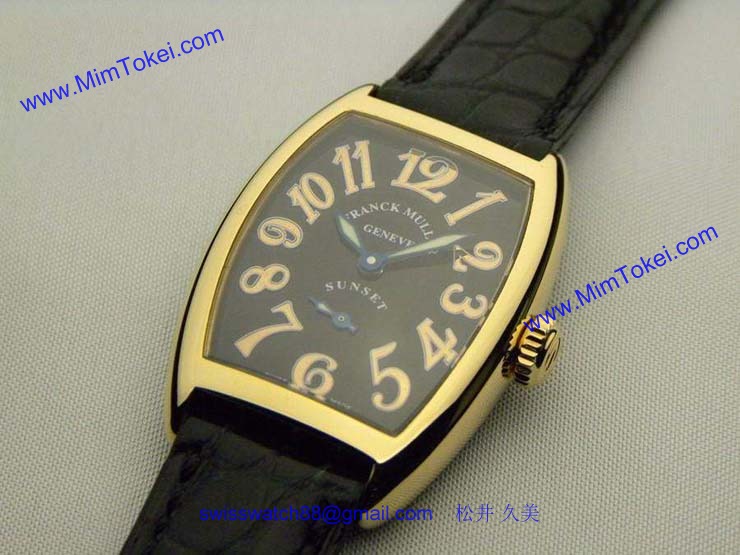 FRANCK MULLER フランクミュラー スーパーコピー時計 サンセット レディース ゴールドインデックス 1750S6SUN