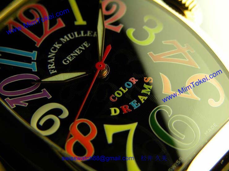 FRANCK MULLER フランクミュラー 偽物時計 トノウカーベックス カラードリーム 5850COLDREAMS