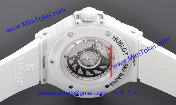 (HUBLOT)ウブロ ブランドコピー ビッグバン ホワイトキャビア ホワイトセラミック 346.HX.2800.RW