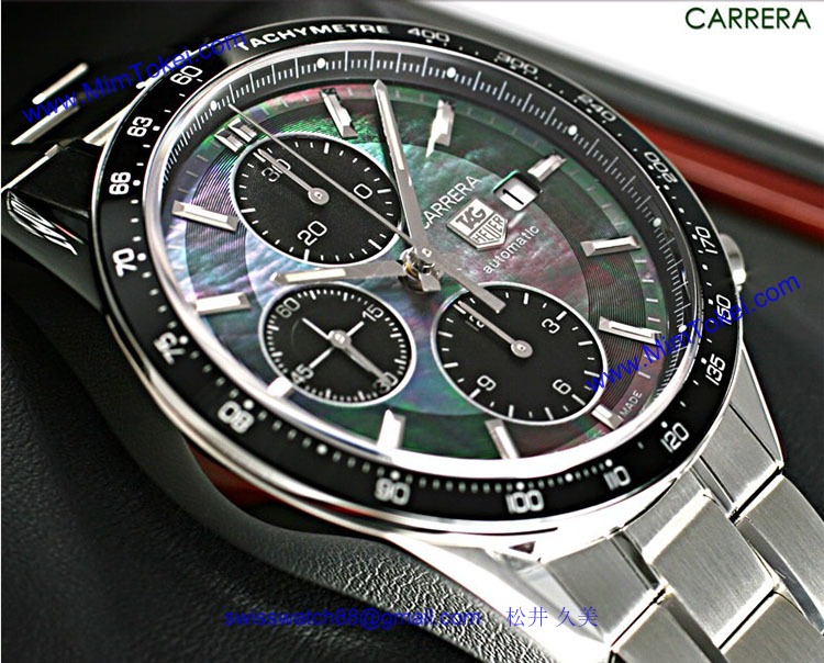 ブランド タグ·ホイヤー時計コピー カレラクロノ ブラックパール CV201K.BA0794
